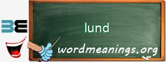 WordMeaning blackboard for lund